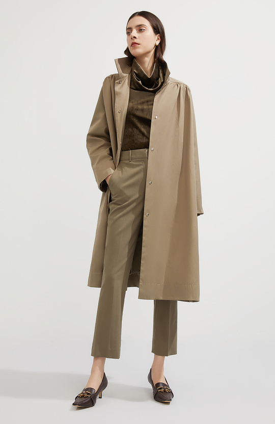 早秋必备风衣小个子穿也好看,秋天的第一款风衣该怎么搭