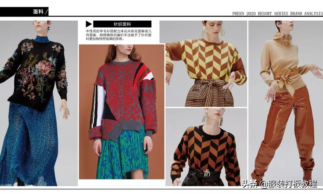 服装设计纹样款式图,服装设计潮流穿搭流行趋势