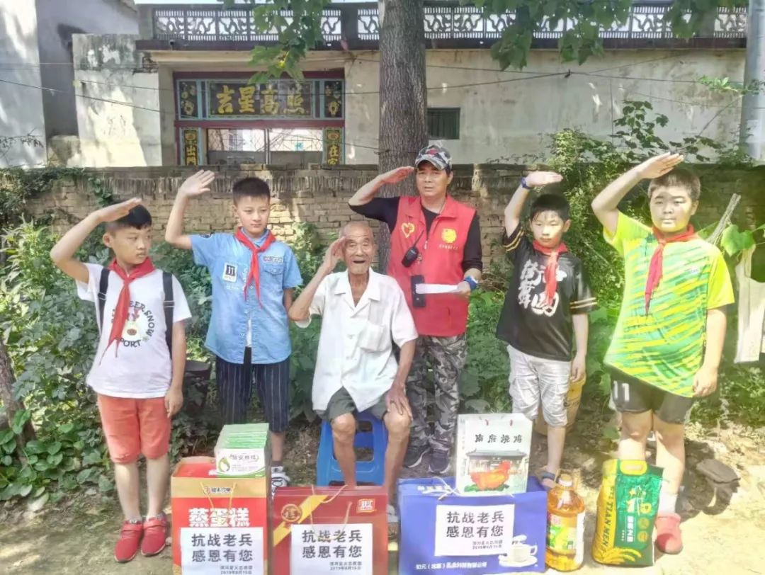 漯河中秋慰问抗战老兵,漯河军人志愿者