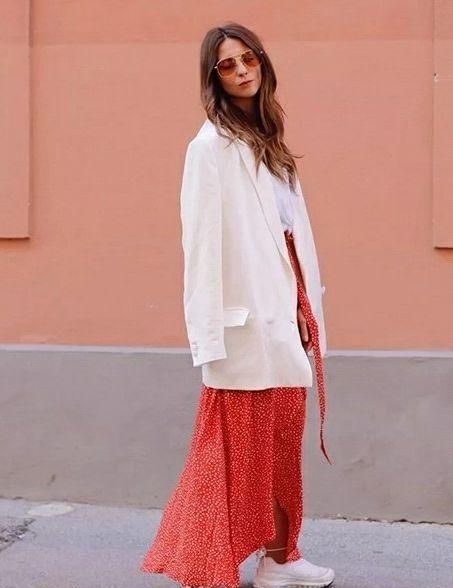 春季中长款西装外套搭配,休闲长款西装外套怎么搭配好看