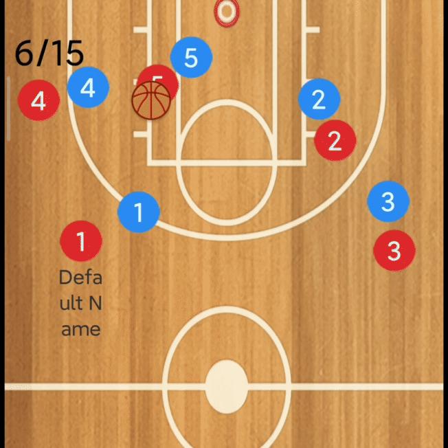 湖人进攻战术:三角战术之“转移弱侧”传切的进攻选择方式