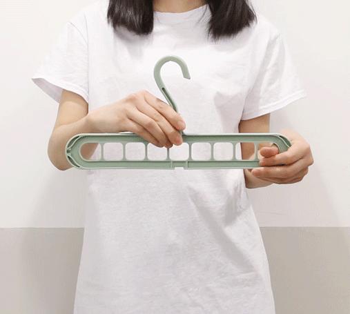 魔术衣架1个顶8个可重复使用,多功能魔术衣架轻松收纳家庭必备