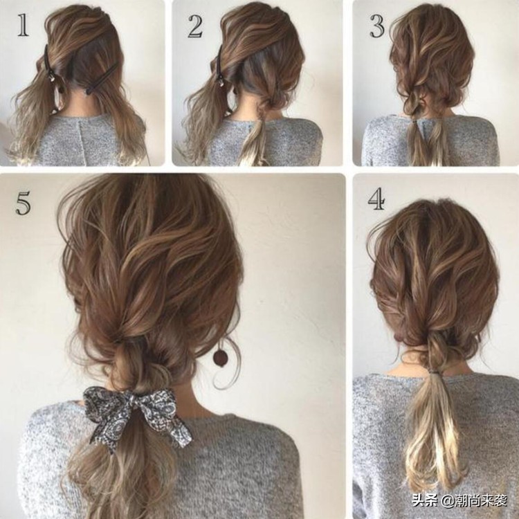 扎简单又漂亮的发型发量多,发型扎法教程简单又好看