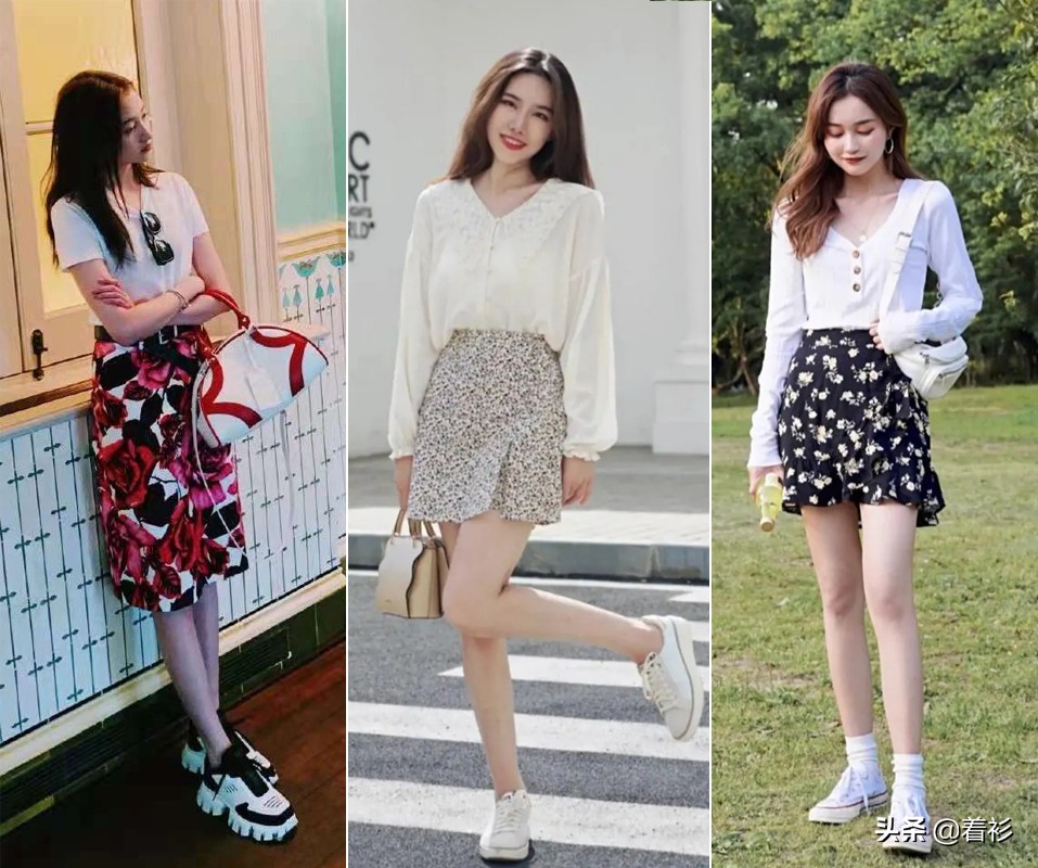 运动鞋和裙子三种搭配技术,运动鞋怎么做又简单又漂亮