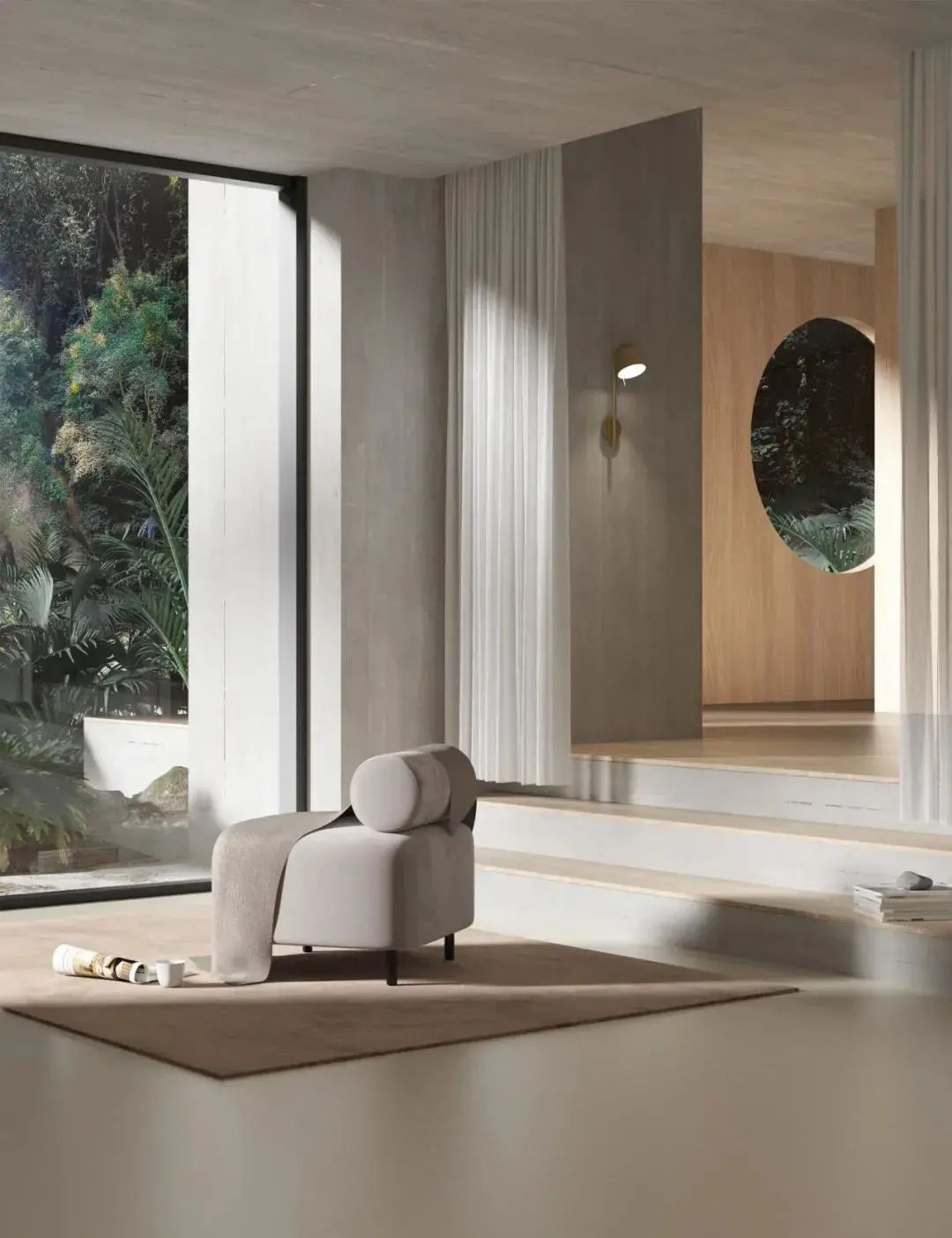 极简风格石材,极简原木风设计