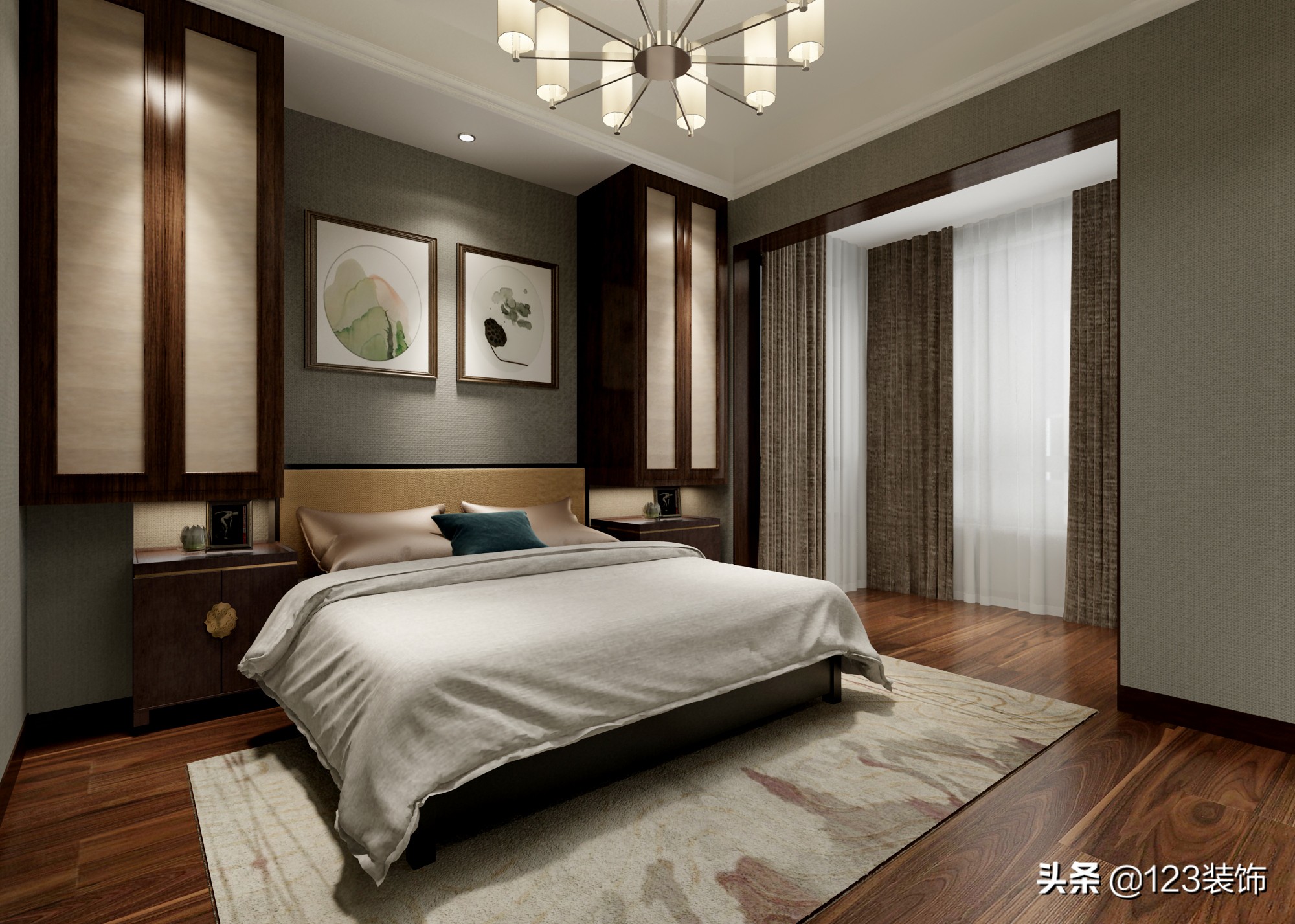 玉兰谷三室两厅装修效果图,玉兰花园183平米装修效果图