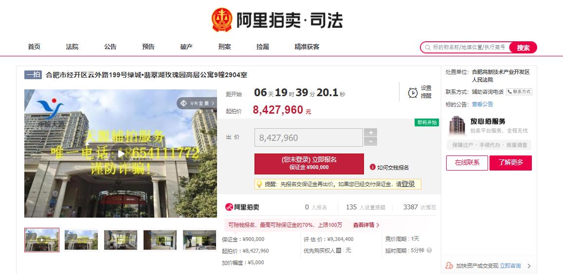 合肥玫瑰绅城独栋别墅法拍,法拍豪宅