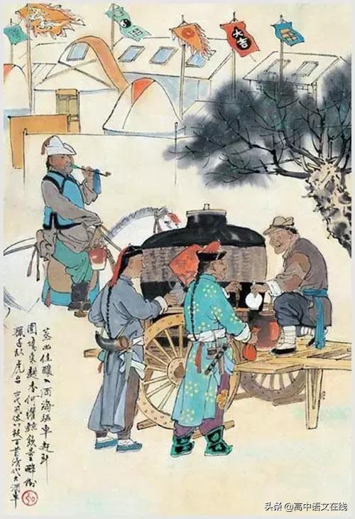 100首诗词图片,100首诗词100张风俗图太美了