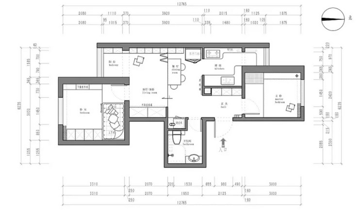 150平米全屋无死角装修,三室两厅如何装修住六口人