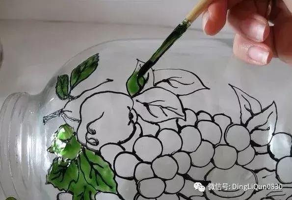 创意diy手工制作玻璃瓶彩绘,玻璃瓶彩绘手工