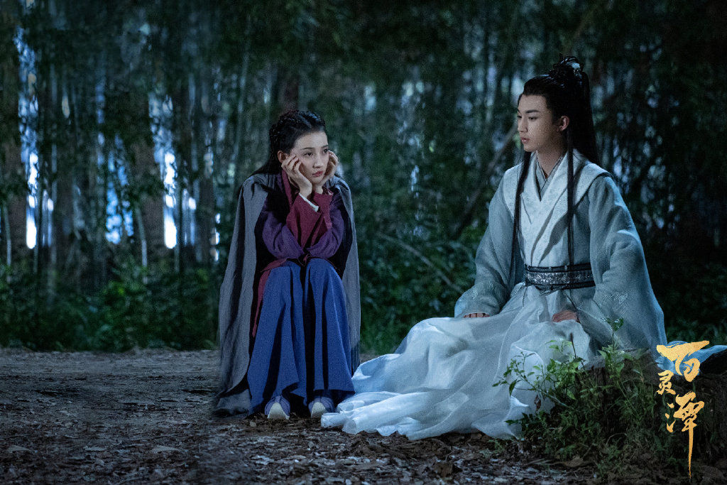 郭俊辰康宁百灵潭宣传小视频,百灵潭拍摄现场郭俊辰和康宁