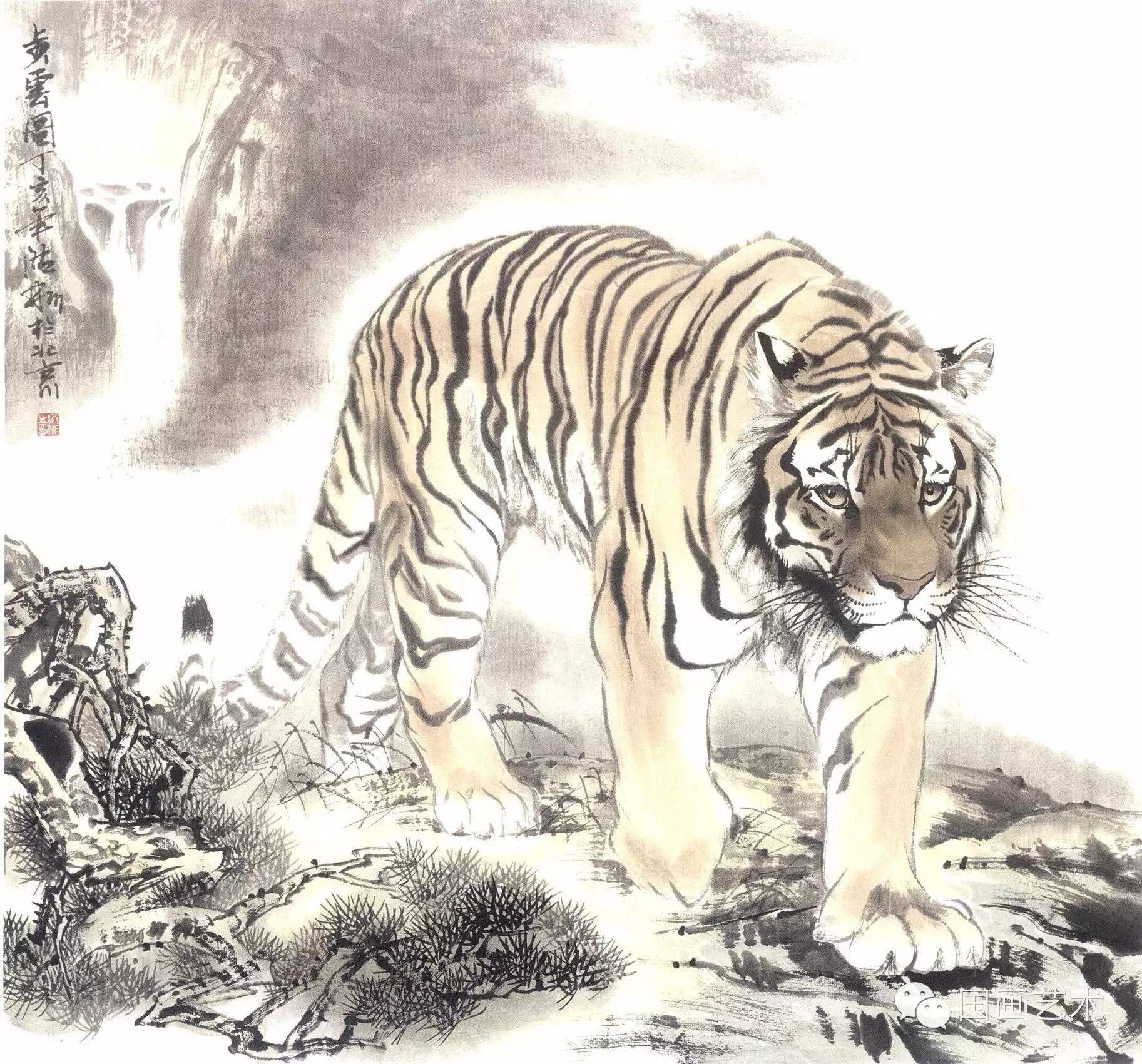 写意画虎教程,写意虎的十种方法