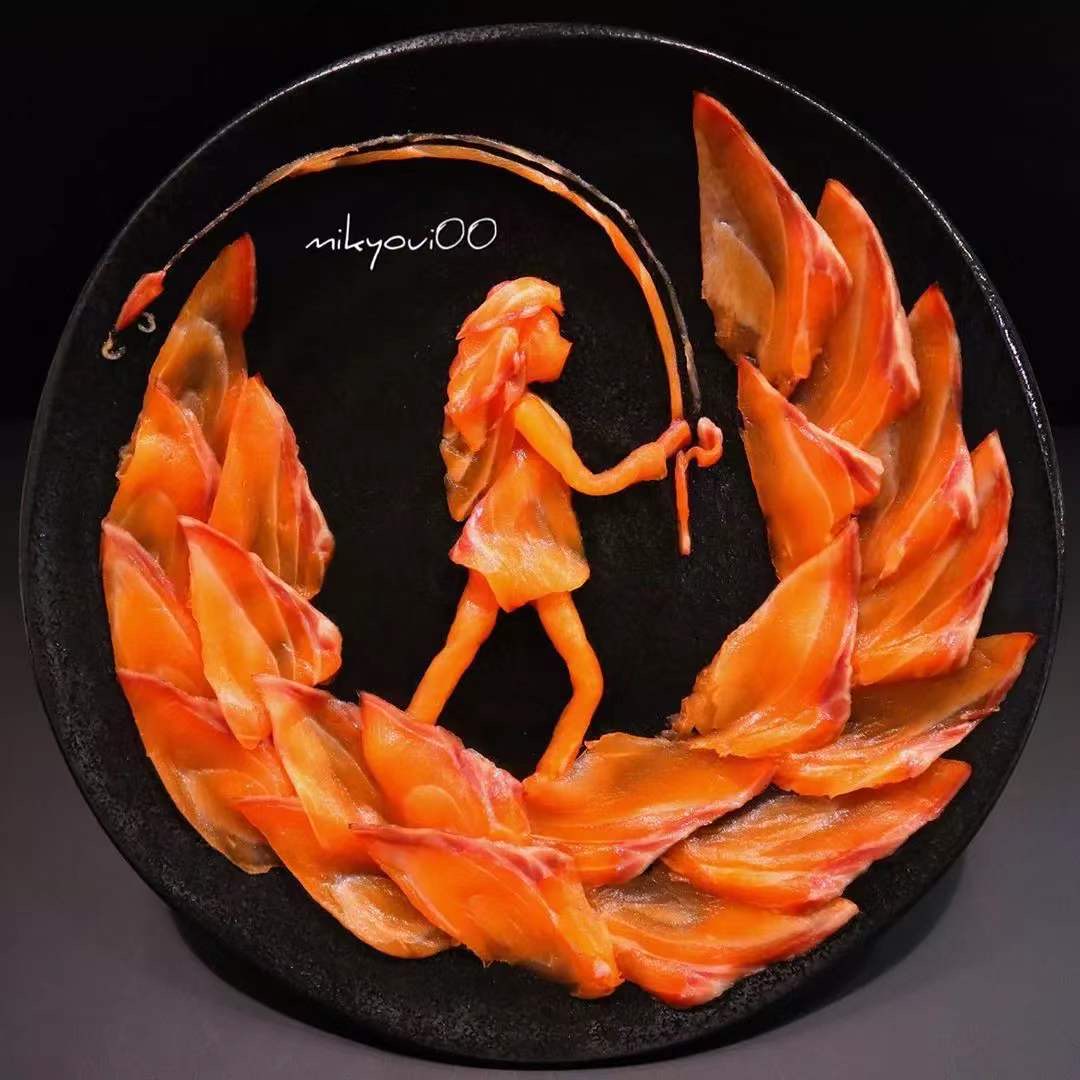 澳龙刺身摆盘制作视频,刺身制作视频创意摆盘