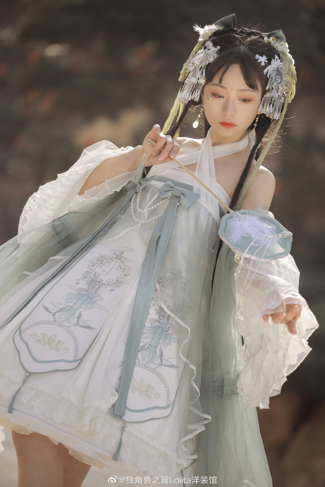 显瘦蓝色lolita夏季,好看显白凉快的lolita