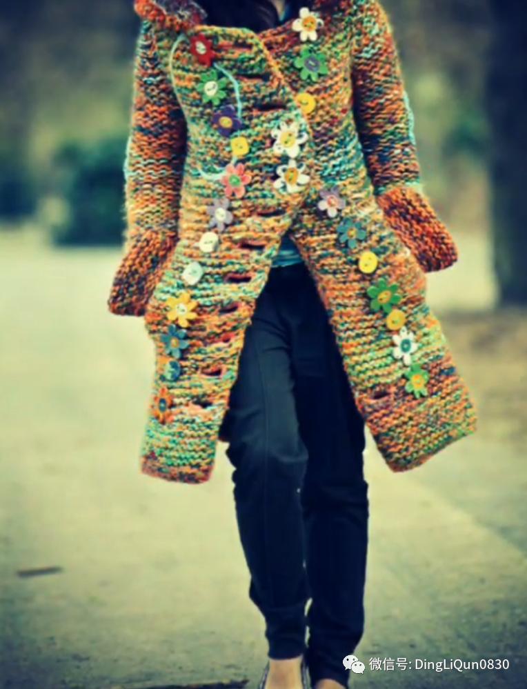 30款漂亮的针织开衫设计,针织祖母格开衫