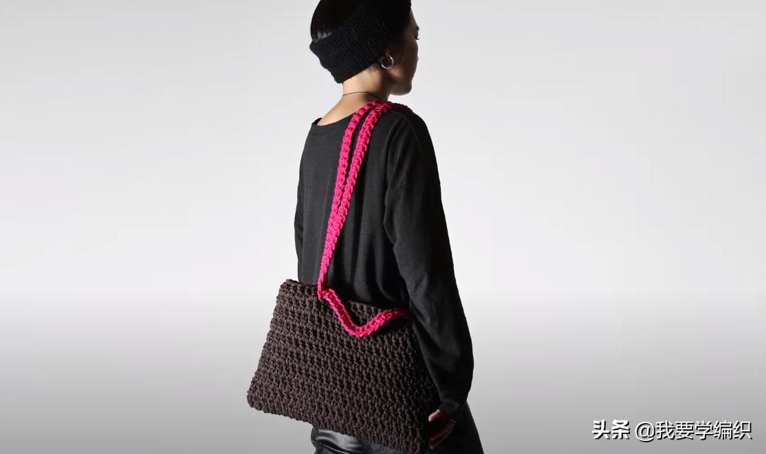最简单钩编小包包,简单大气手工钩织小巧包