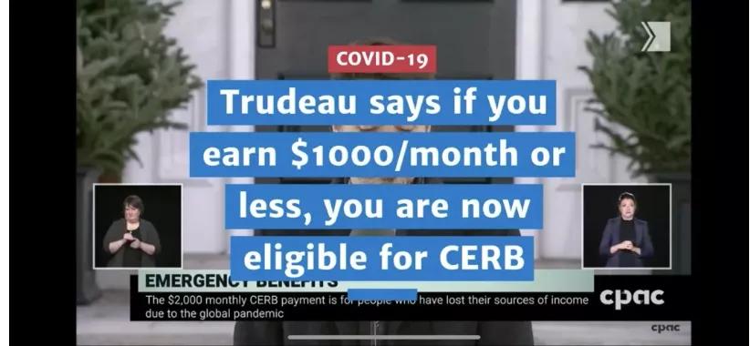 CERB扩大范围,有工作也能领,“月收入$999的要气死$1001的!”