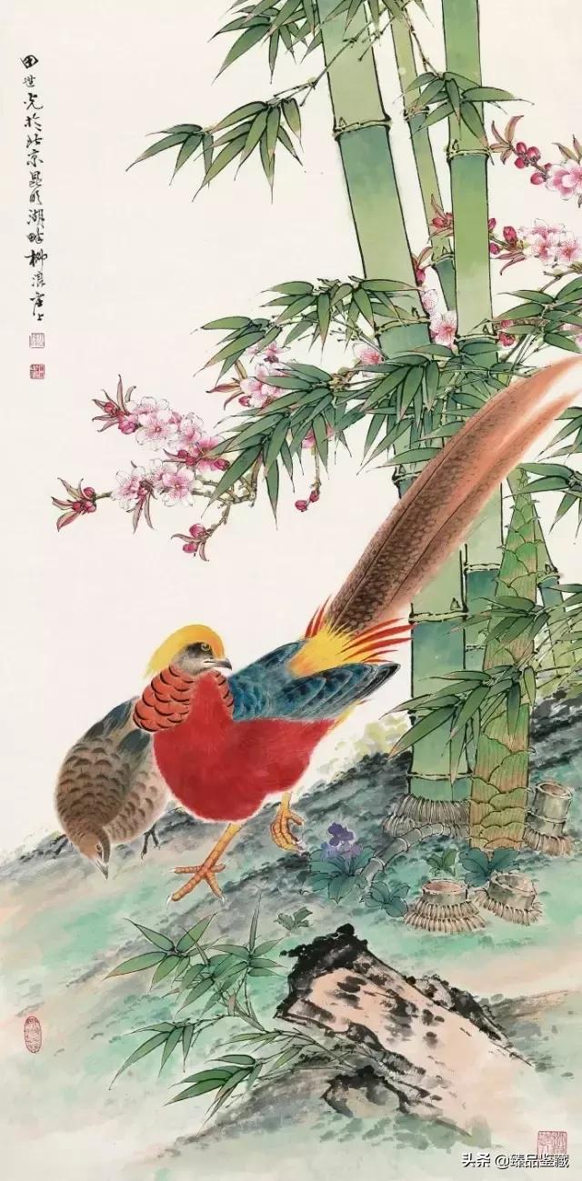 工笔大师田世光,工笔画大师田世光画孔雀好美