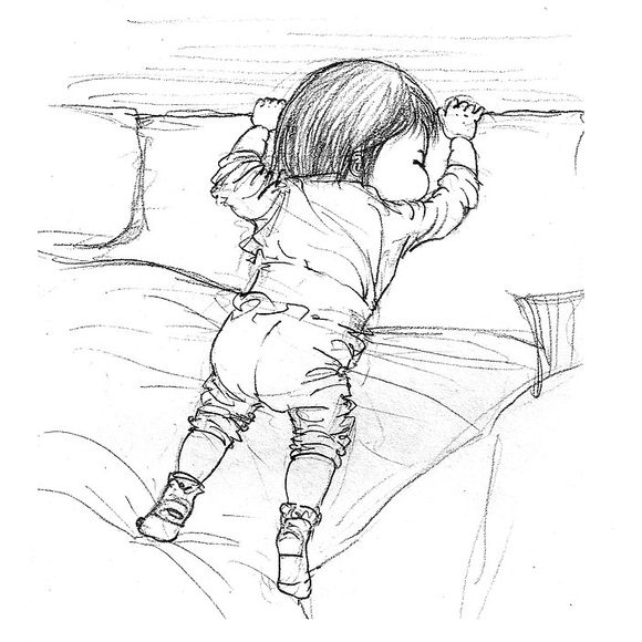 「可还记得」木朵儿爸爸给女儿画过的百睡图