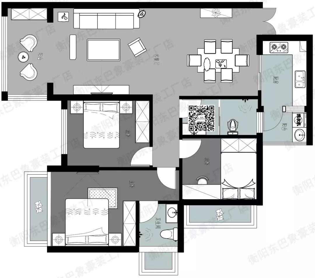 100㎡以上基础户型需要怎样的设计能达到完美呢？我们来看一下~