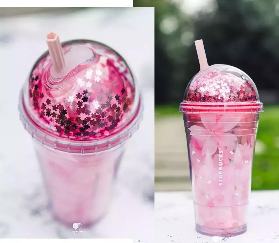 星巴克最新樱花杯,星巴克2019樱花季杯子
