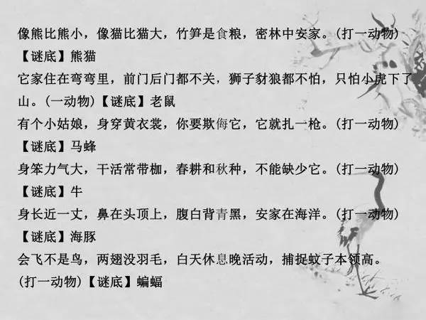 有趣的谜语和孩子一起猜起来吧,72个趣味谜语孩子越玩越聪明