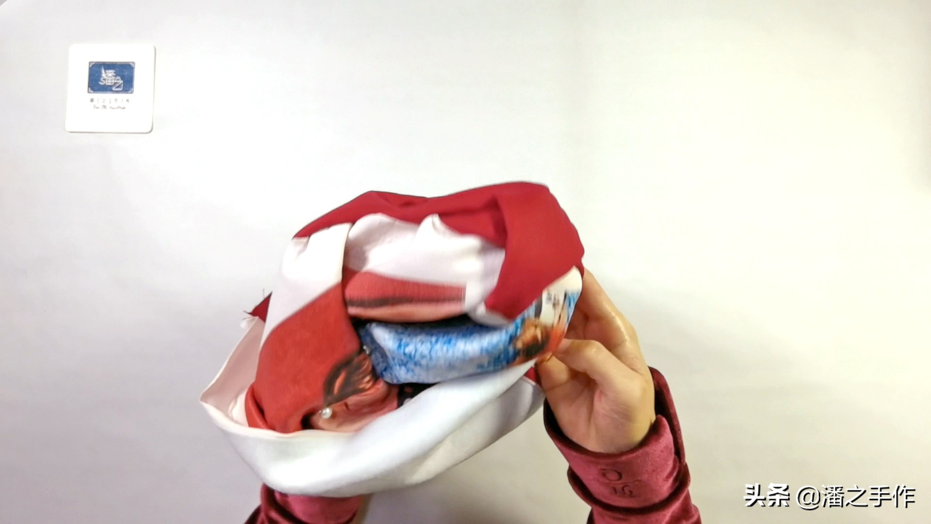 旧t恤diy手工制作垫子,幼儿手工旧t恤做环保袋