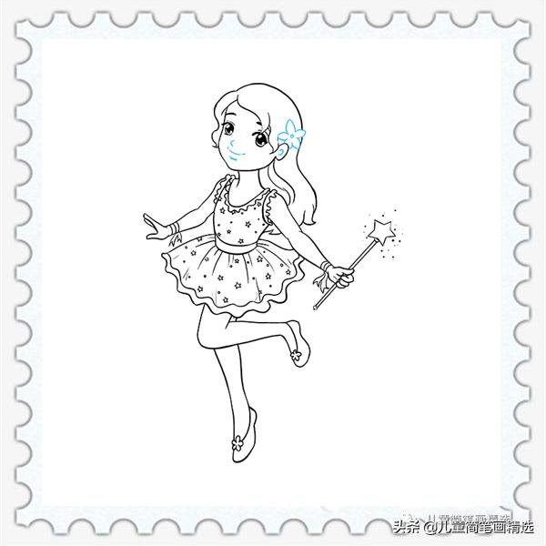 幼儿园小天使简笔画简单又漂亮,儿童天使简笔画怎么画