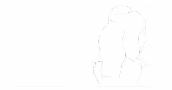 头发怎么画出层次感素描,素描侧脸头发画法教程