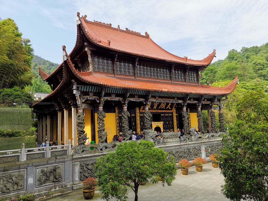 深山藏古寺图片欣赏,九华山四大丛林古寺