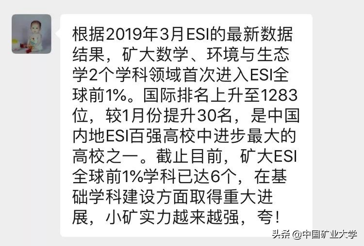 听好了!今天我们要夸矿大!