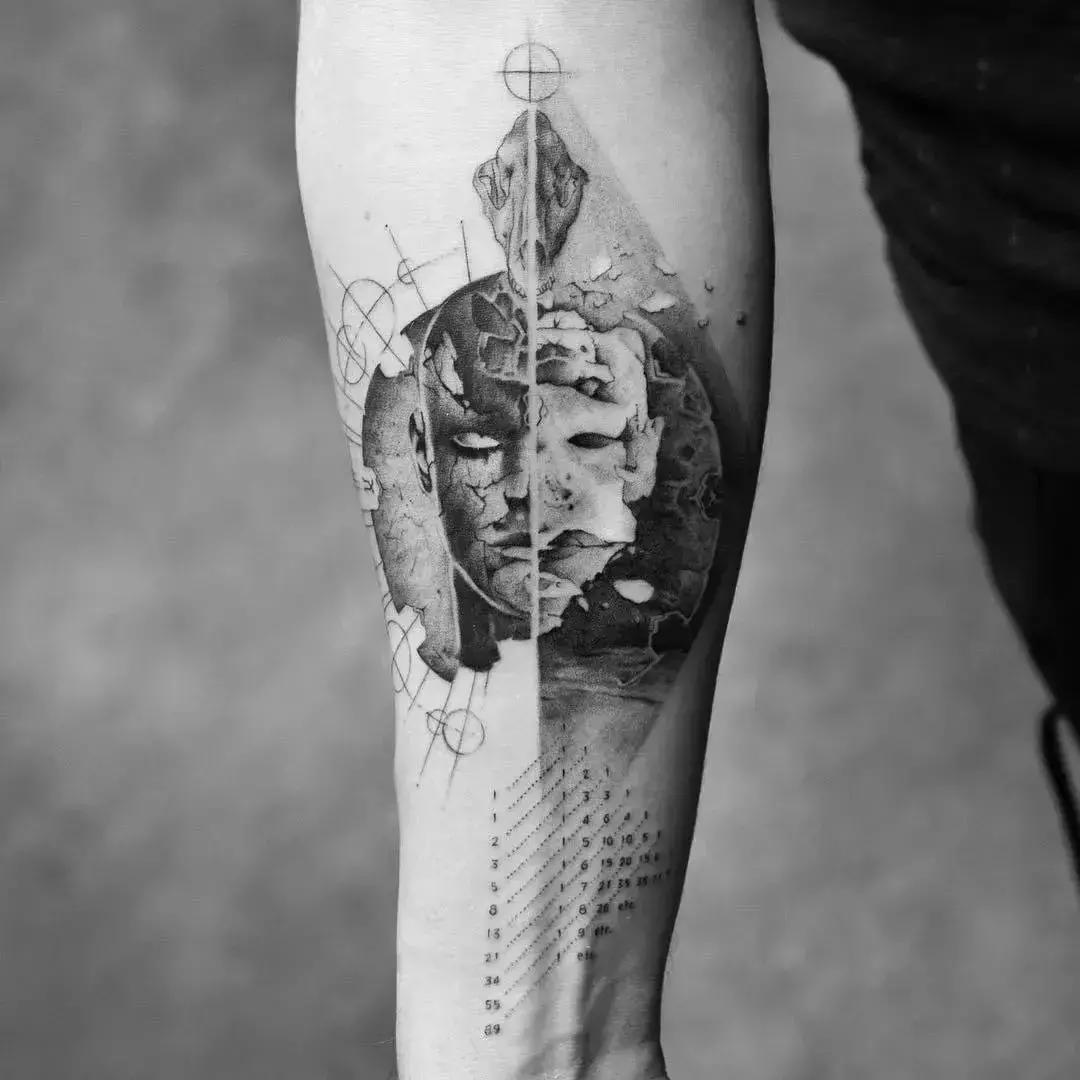 会动的纹身图案,有意境的纹身