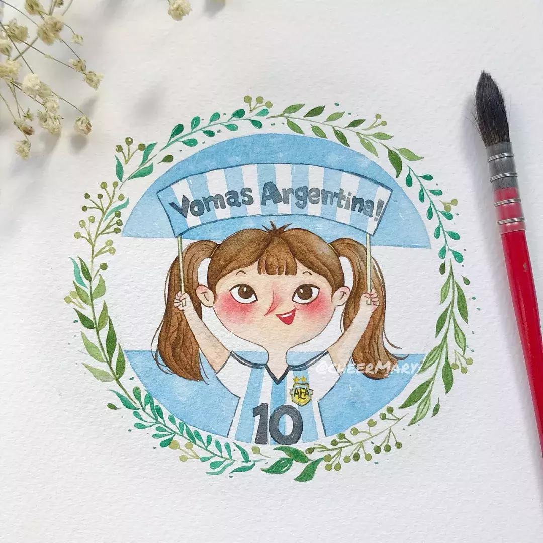 简笔画可爱小人插画,超萌可爱的插画小人