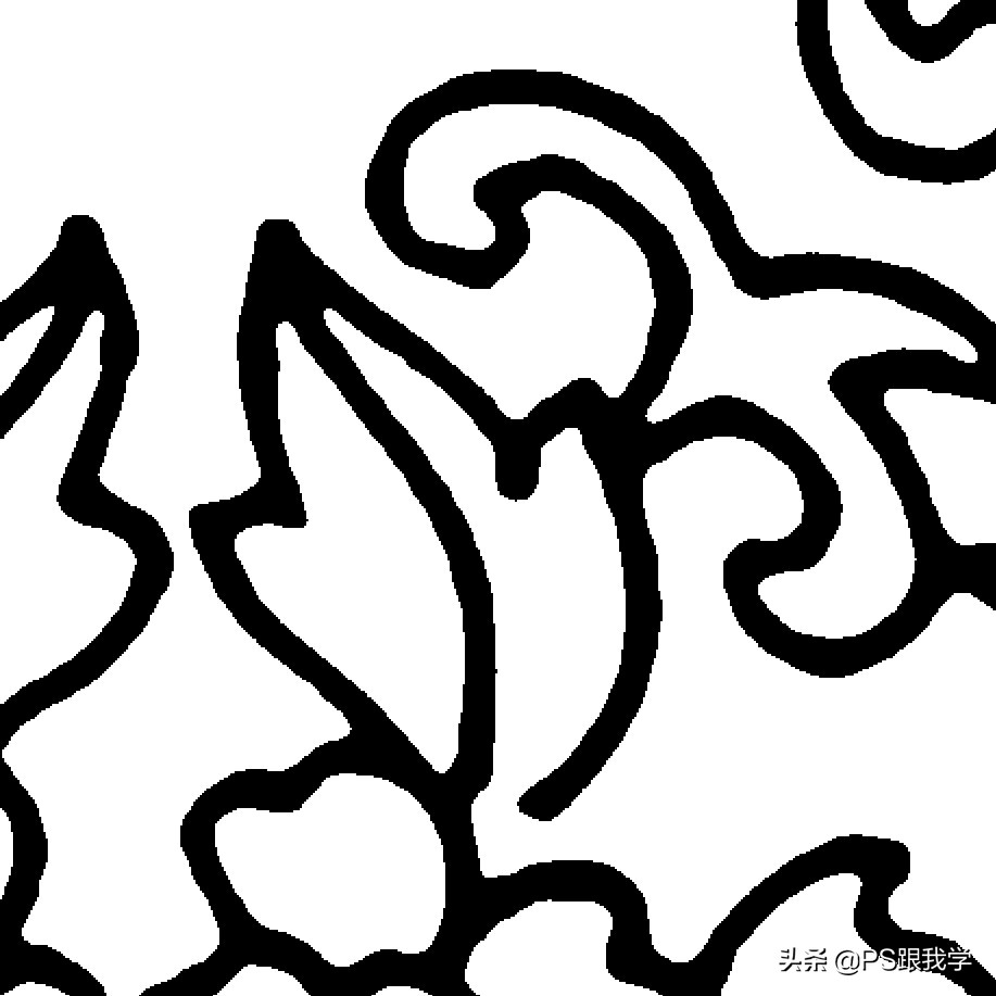 *载下**的彩色纹饰图案像素低，放大不了不用愁，这样跟我做就解决啦