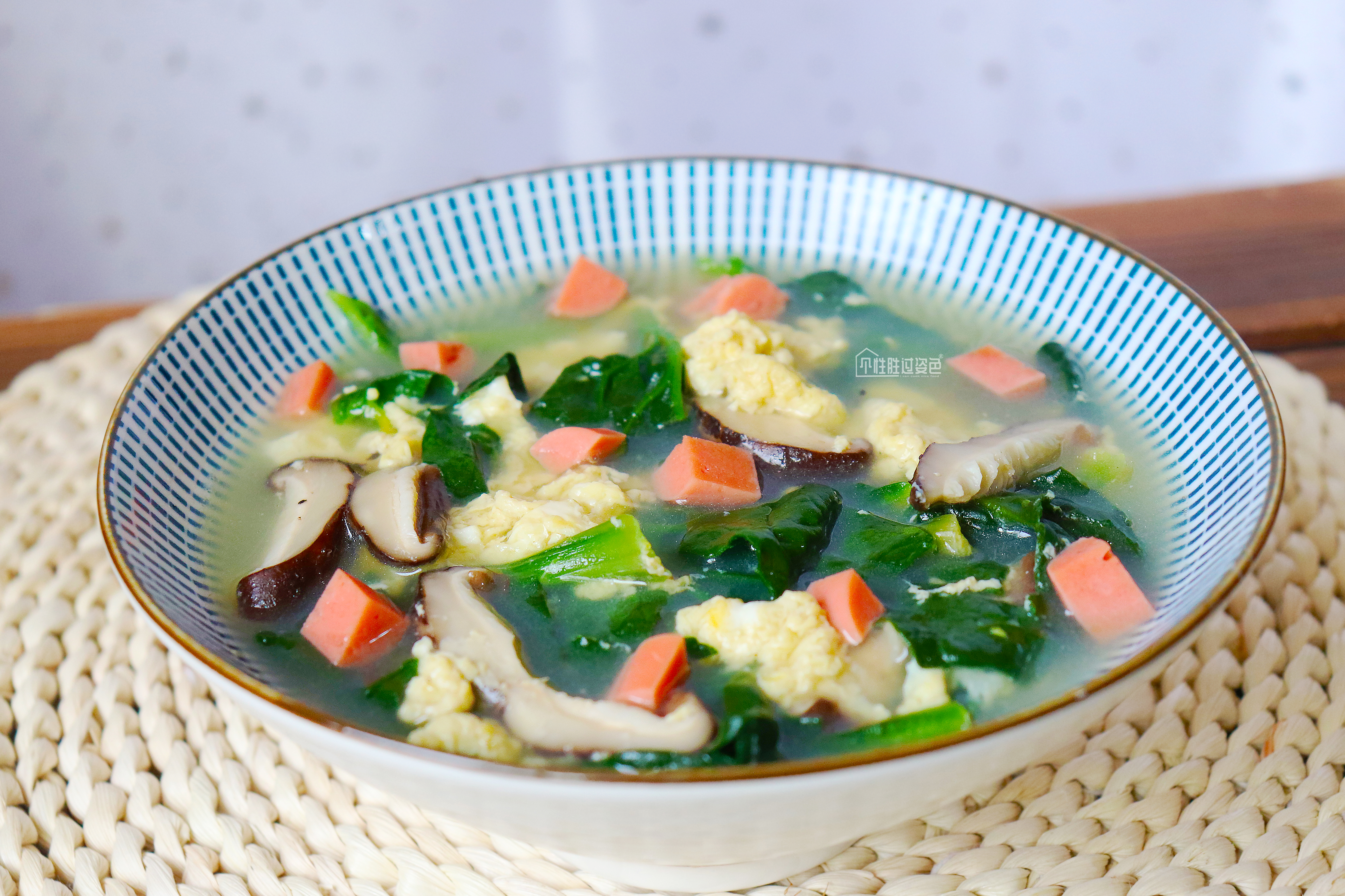 无油鲜蔬芙蓉汤,刮油鲜蔬汤