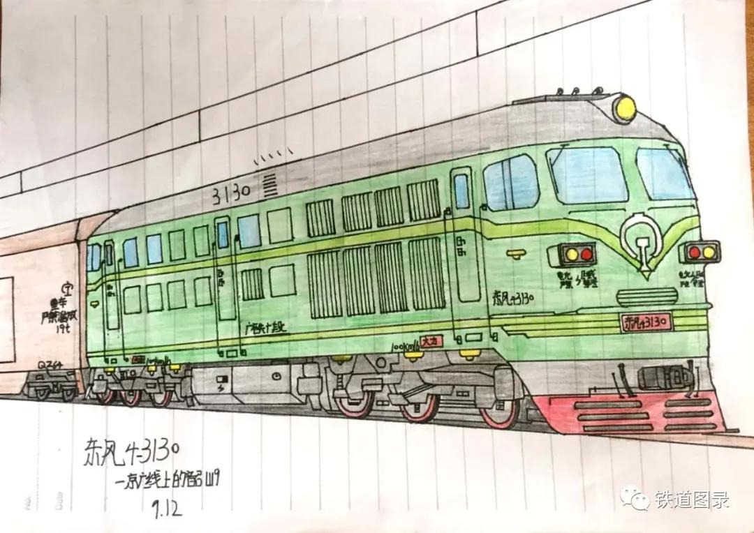 铁路人文：手绘火车