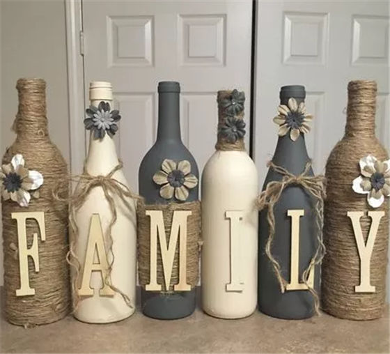 玻璃瓶改造简单又好看的装饰品,客厅玻璃瓶改造图片