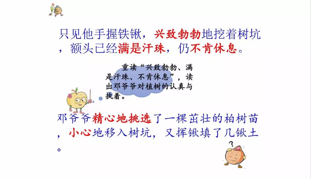 微课堂丨统编版小学语文二年级下册课文4《*小平邓**爷爷植树》