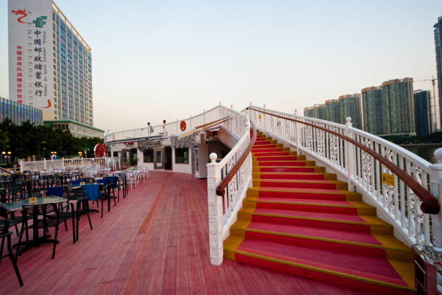 广州珠江夜游夜茶,广州夜游珠江船上美食