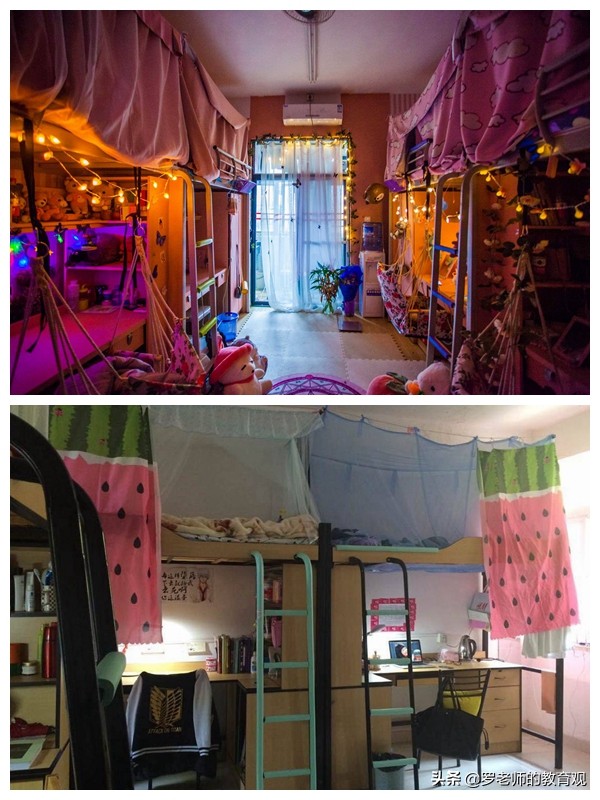 女生宿舍与男生宿舍对比,大学生男生宿舍和女生宿舍的差距