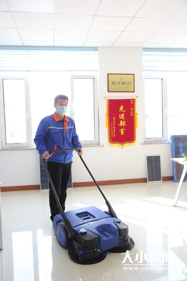 一机可替代6人工作量！“莱州工匠”15天研发新型防疫清扫车发往湖北