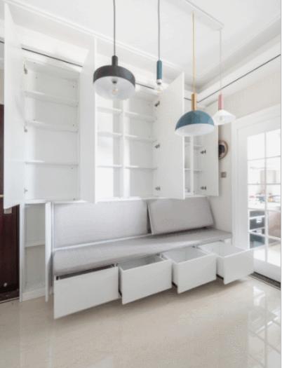 卧室进门正对一堵墙怎么利用,100平婚房布置