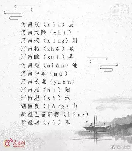 100个一读就错的地名,20个一读就错的云南地名