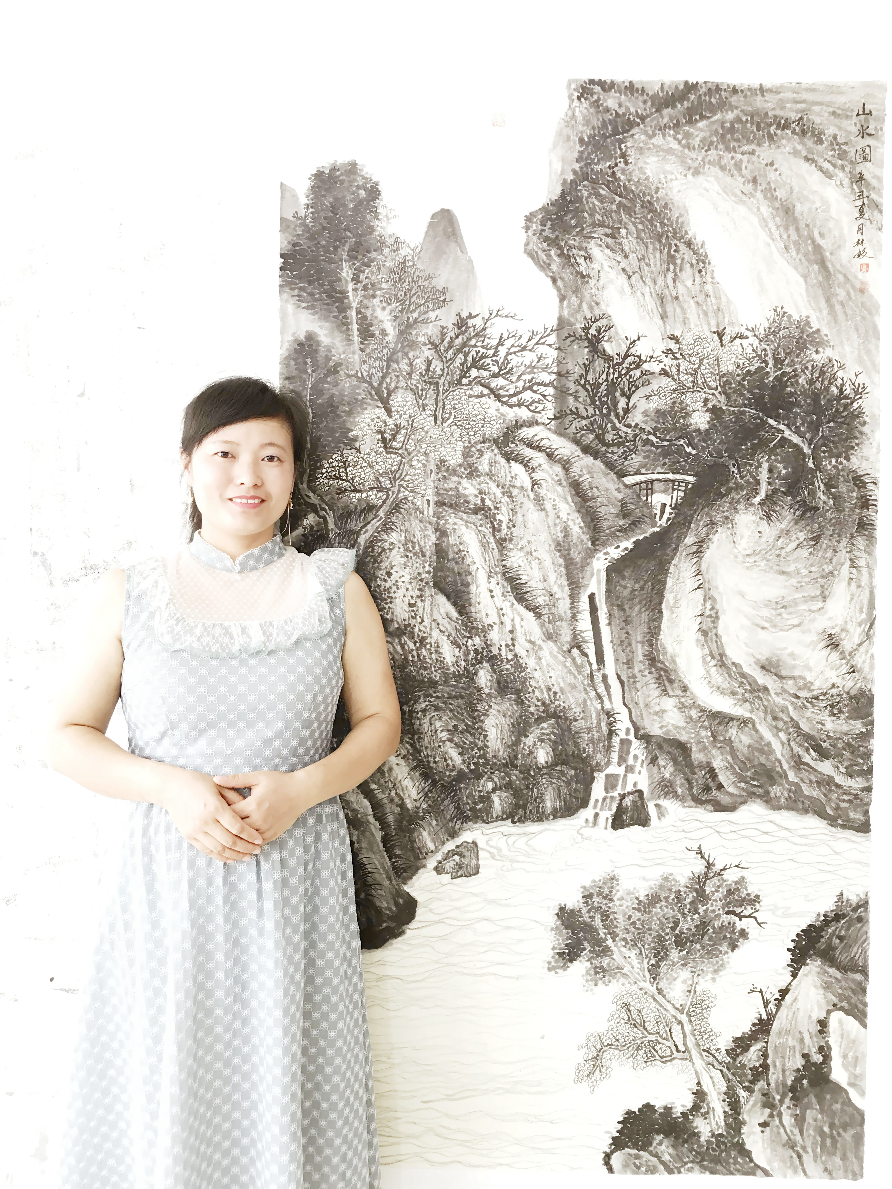 「艺术中国」——易林姣国画山水作品赏析