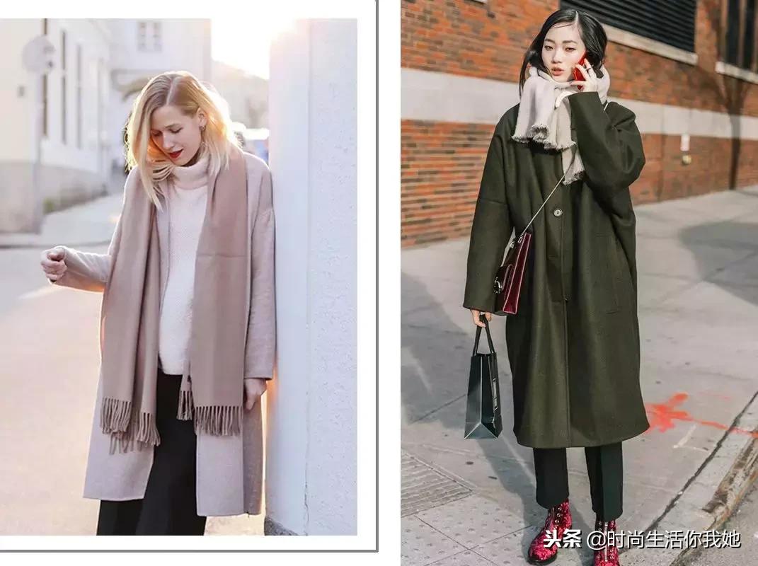 你穿“大衣+围巾”的样子，帅呆了！