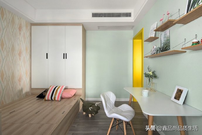 126平三居室北欧风简约又文艺,舒适北欧慵懒而惬意的小资生活