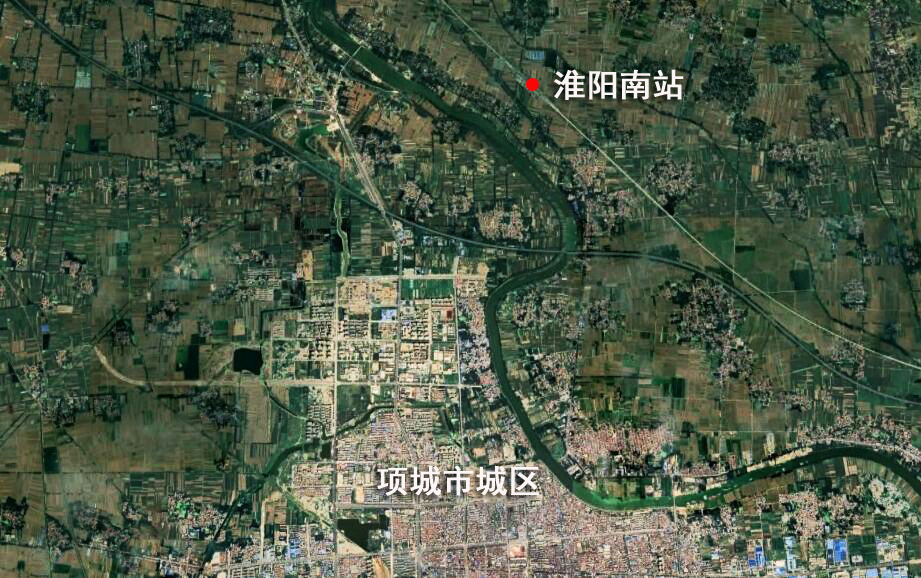 卫星上看河南周口淮阳区：坐拥国内最大环城湖，城区位于岛屿上