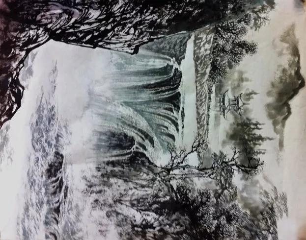 曾刚国画山水技法4,曾刚雪景国画山水画图片