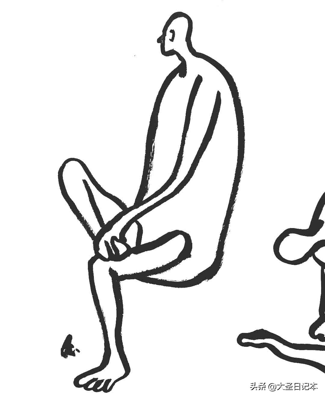 漫画现场临摹,人物写生漫画速写