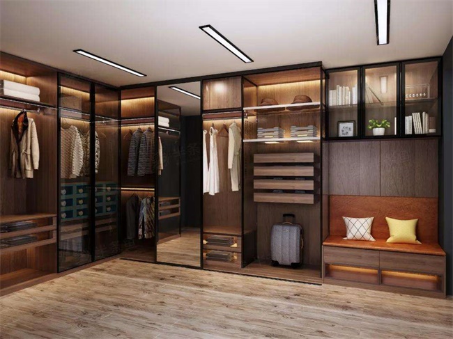 珠海衣帽间装修效果图,港式风格装修效果图卧室衣帽间